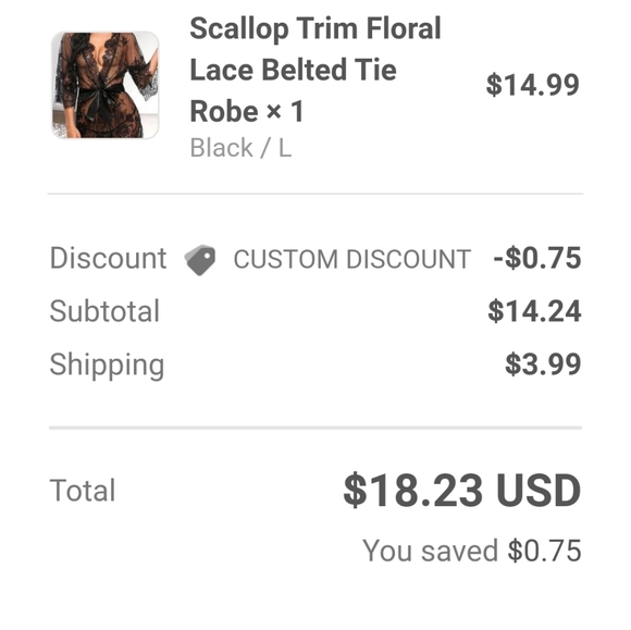 Lace Robe - Picture 4 of 4